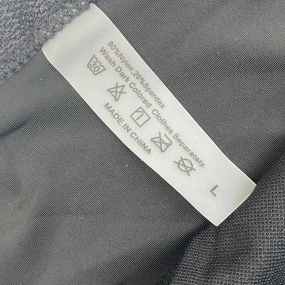 NEW Ladies Contrast Black and White Mesh Accent Tankini Large - Picture 5 of 11